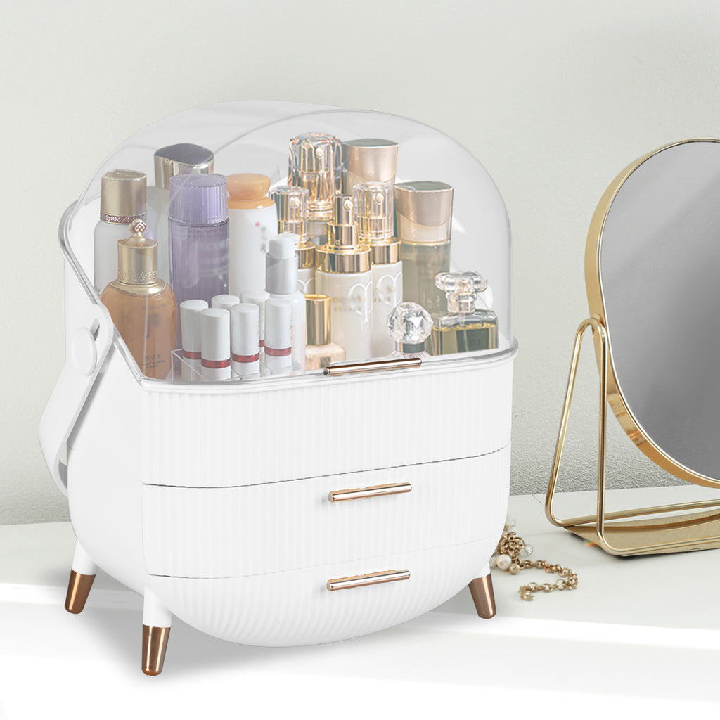 Makeup Organizer Case Drawer Portable White-1954803003059998727