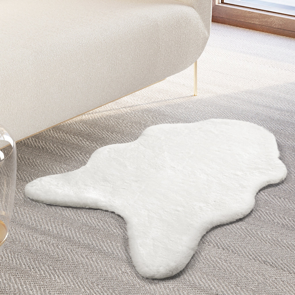 Marlow Floor Shaggy Rugs Area Rug Faux 60X90CM-1954802714970034183