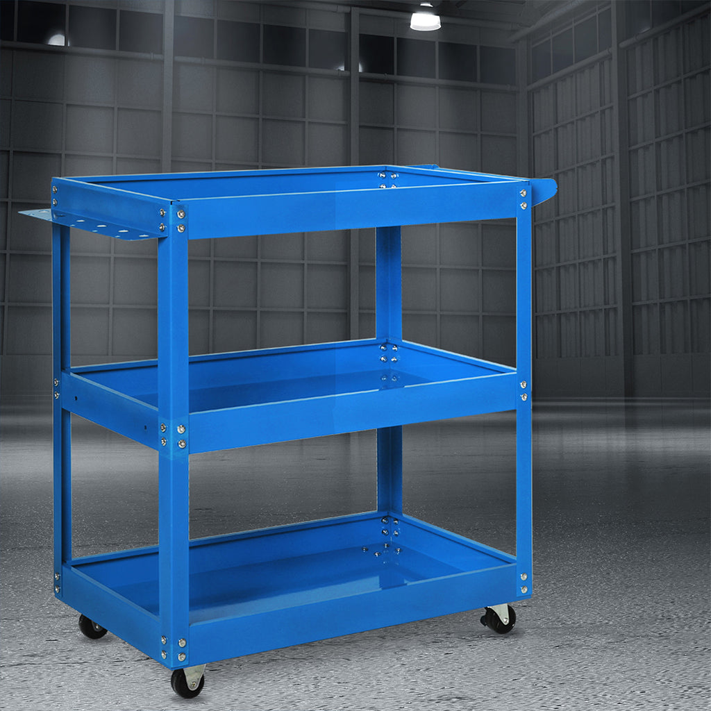 Traderight Tool Cart Trolley Toolbox Blue-1954802742346256391