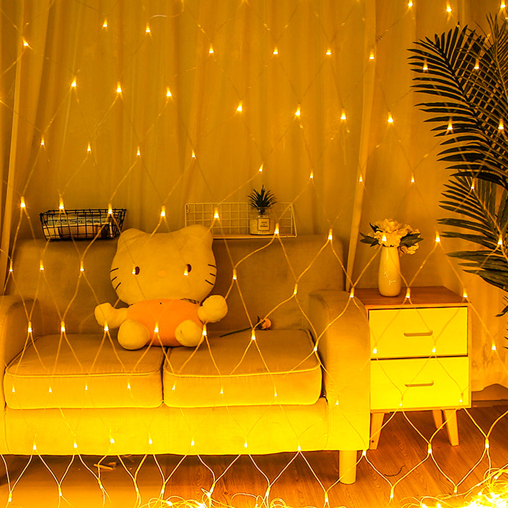 EMITTO 300LED Christmas Net Lights Mesh-1954803089500409863