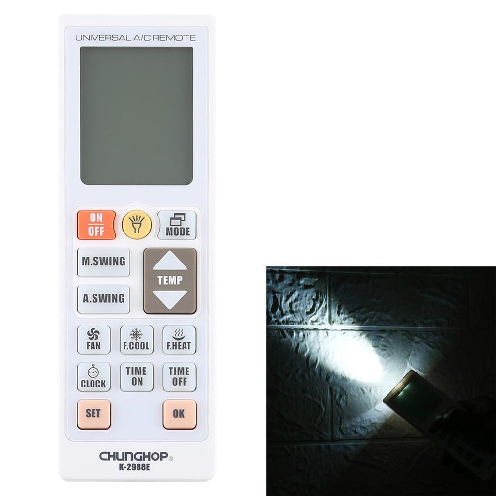 Universal A / C Remote Controller With Flashlight - Chunghop-1915197922778157057