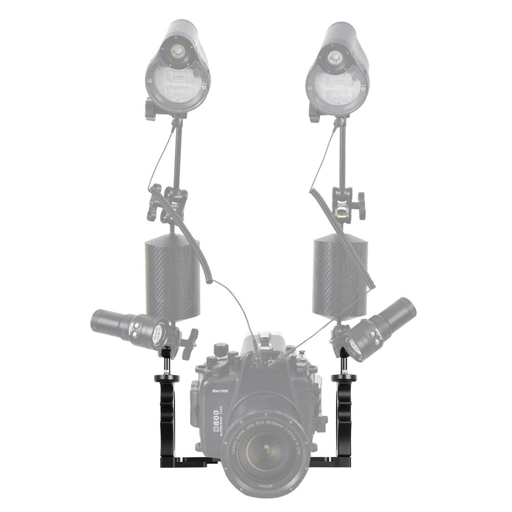 Adjustable Dual Handheld Lamp Arm For Action Cameras-1915198435955445764