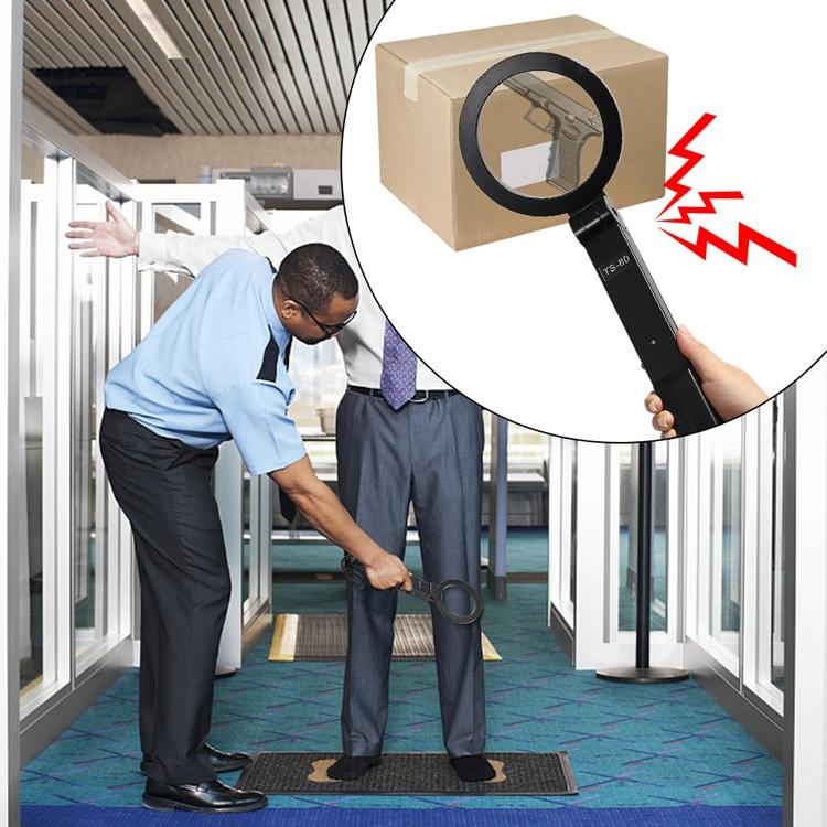 Portable Hand-Held Metal Detector - Folding Black-1915198297832820742