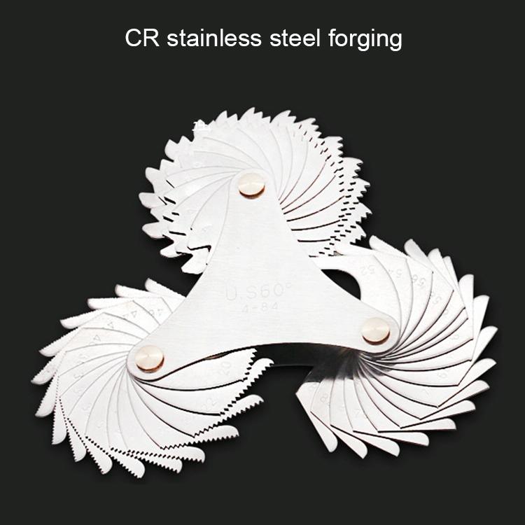 60 Degree Stainless Steel Thread Gauge - 51 Pieces-1915197544279969796