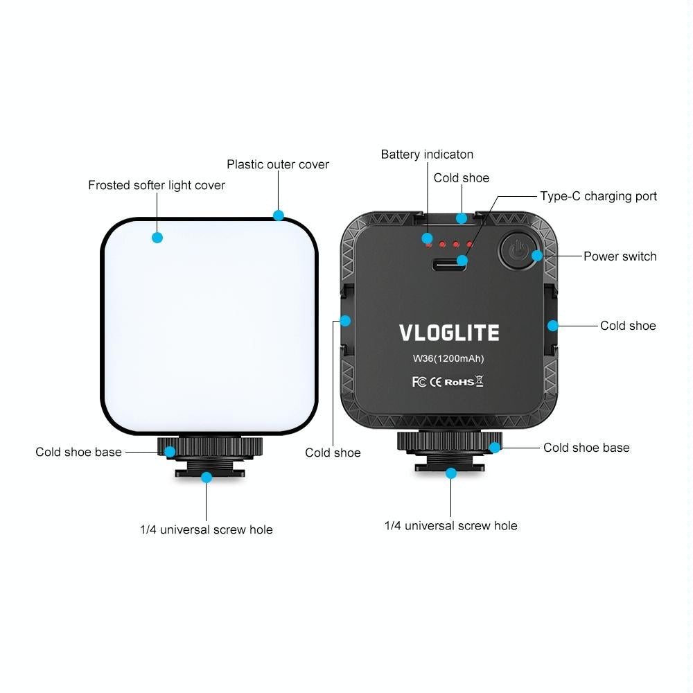 Portable Vlog Led Fill Light For Mini Camera Phone-1915197782151532547