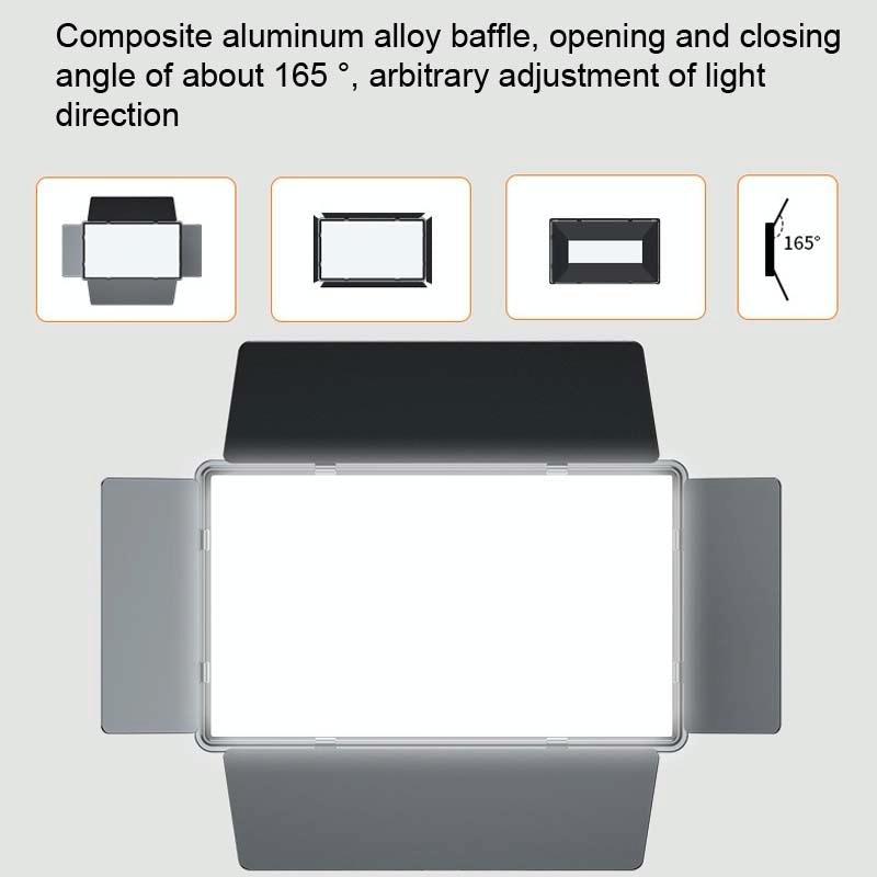 55W Flat Panel Live Broadcast Fill Light With Knob Battery-1964932312093298692