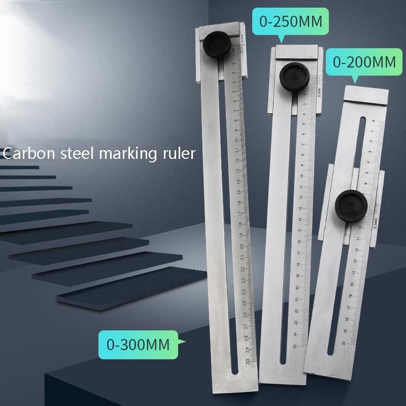 Portable Woodworking Scribing Ruler - 0-300Mm-1915197964243046401