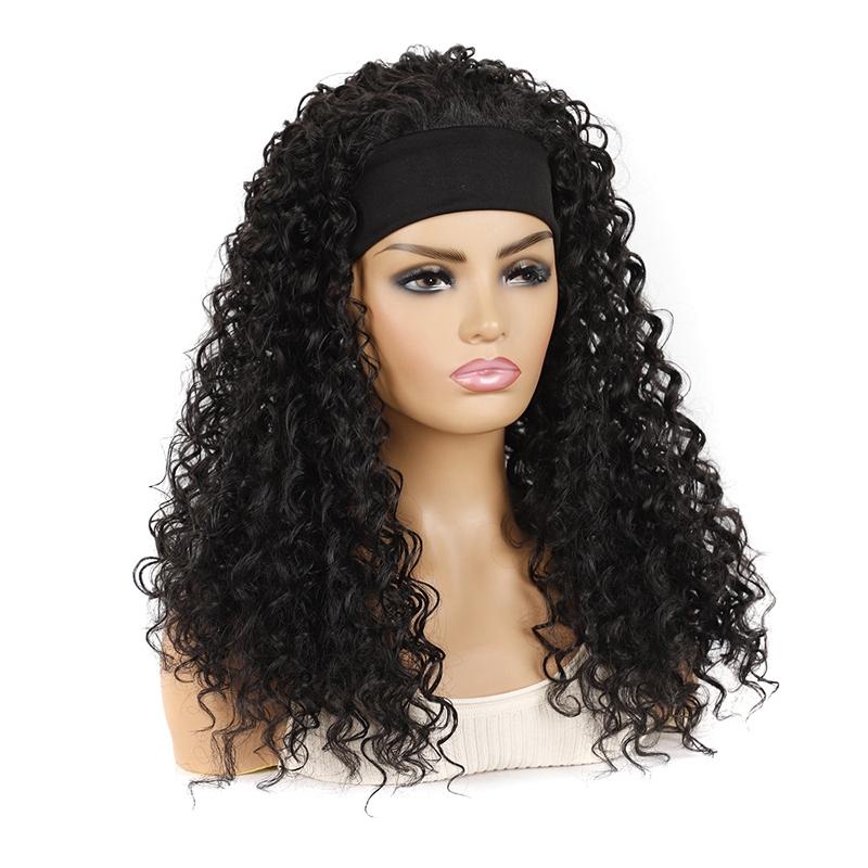 613A Volumizing Hairband Wig - Chemical Fiber Adds Volume-1915198406226219010