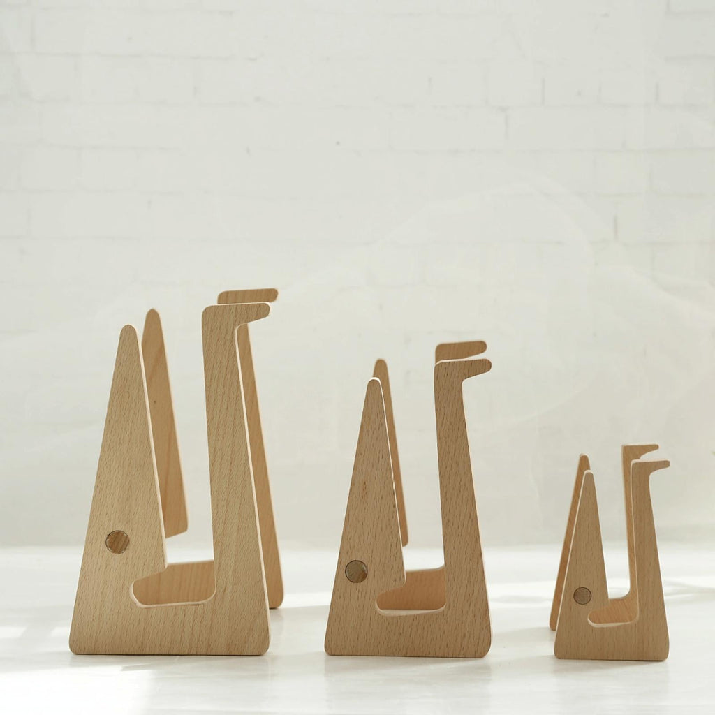 Bamboo Wood Desktop Storage Rack For Computers And Tablets-1964932316853833729