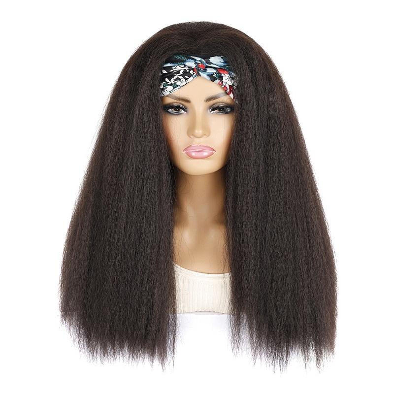 4Xk Long Hair Turban Headband With Corn Beard Wig-1915198399725047808