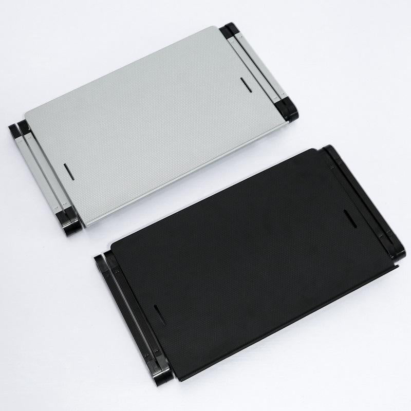 Adjustable Folding Laptop Desk With Mouse Board - Silver-1964932329784872964