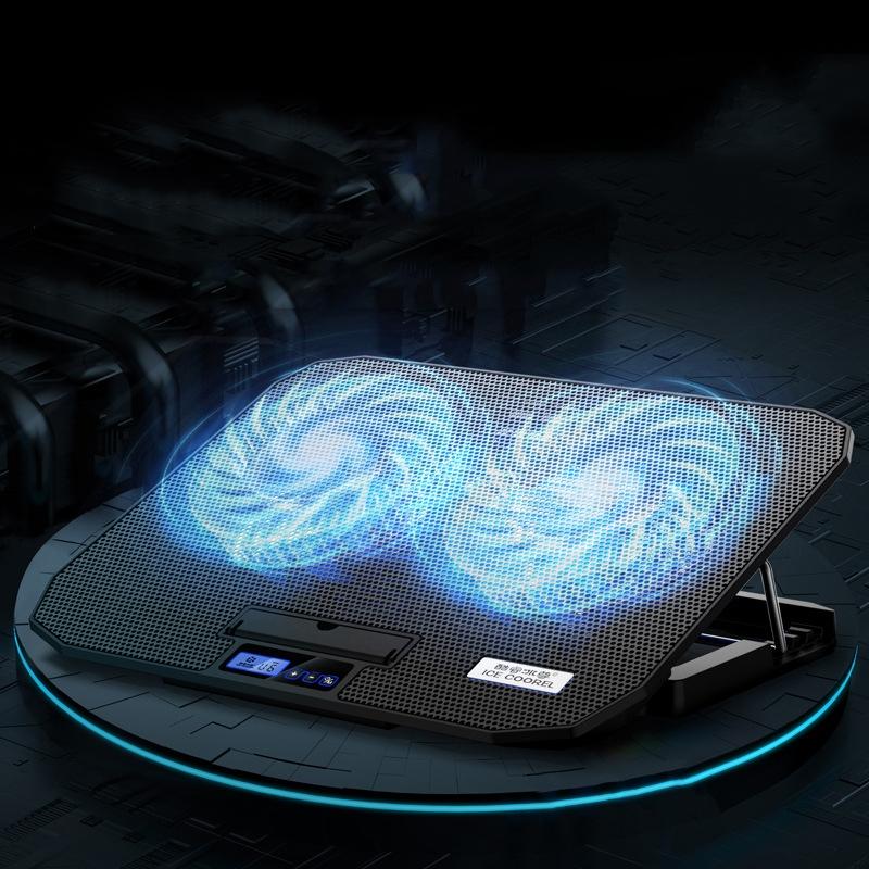 Dark Knight Dual Fan Laptop Cooling Stand - Adjustable-1915197689029595142