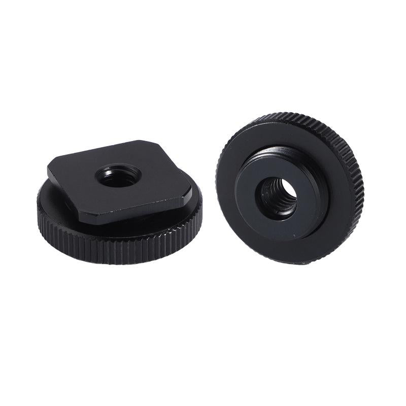 2-Pack Aluminum Hot Shoe Adapter 5 / 8 Male To M6 Female-1915198132350750727