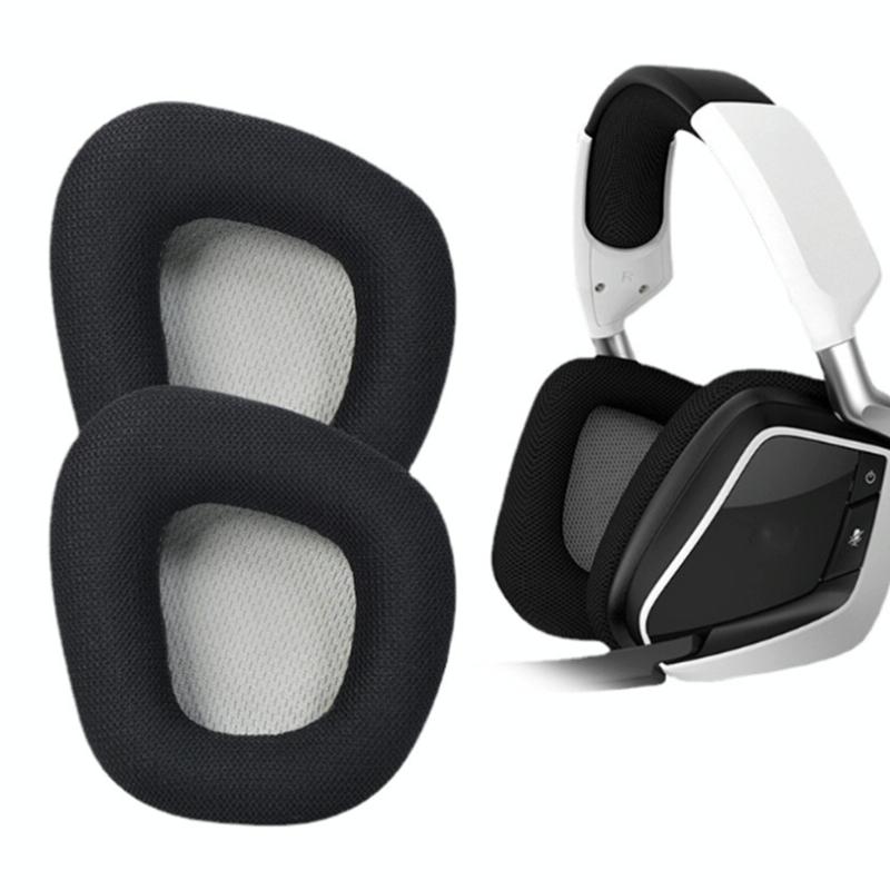 Pair Of Black Grid Earpads For Corsair Void Pro Elite-1915197970039574532