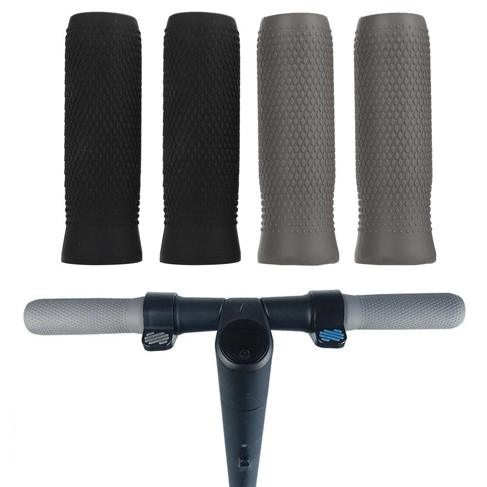 Silicone Handbar Cover For Ninebot Es Scooters - Gray Pair-1964932339280777217