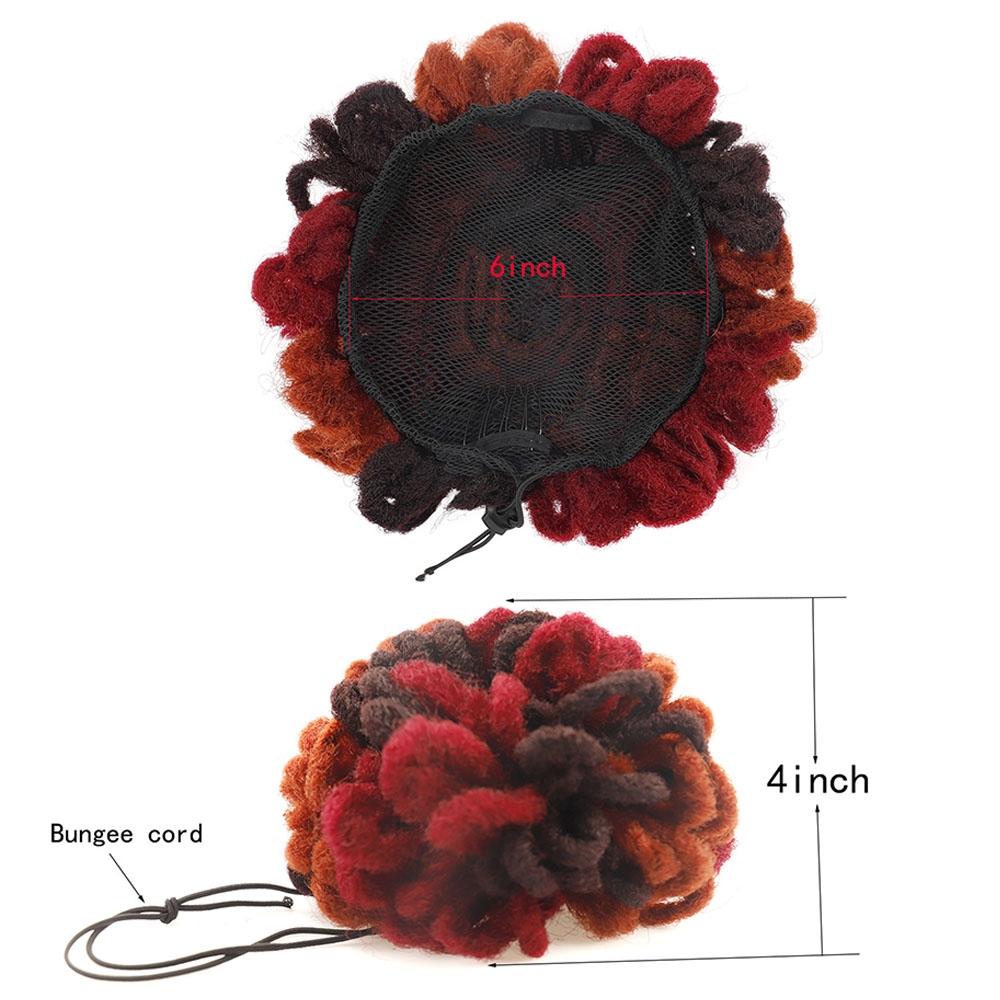 Shaggy Drawstring Dreadlock Bun - 1Bh27 Colour-1915197987273969667