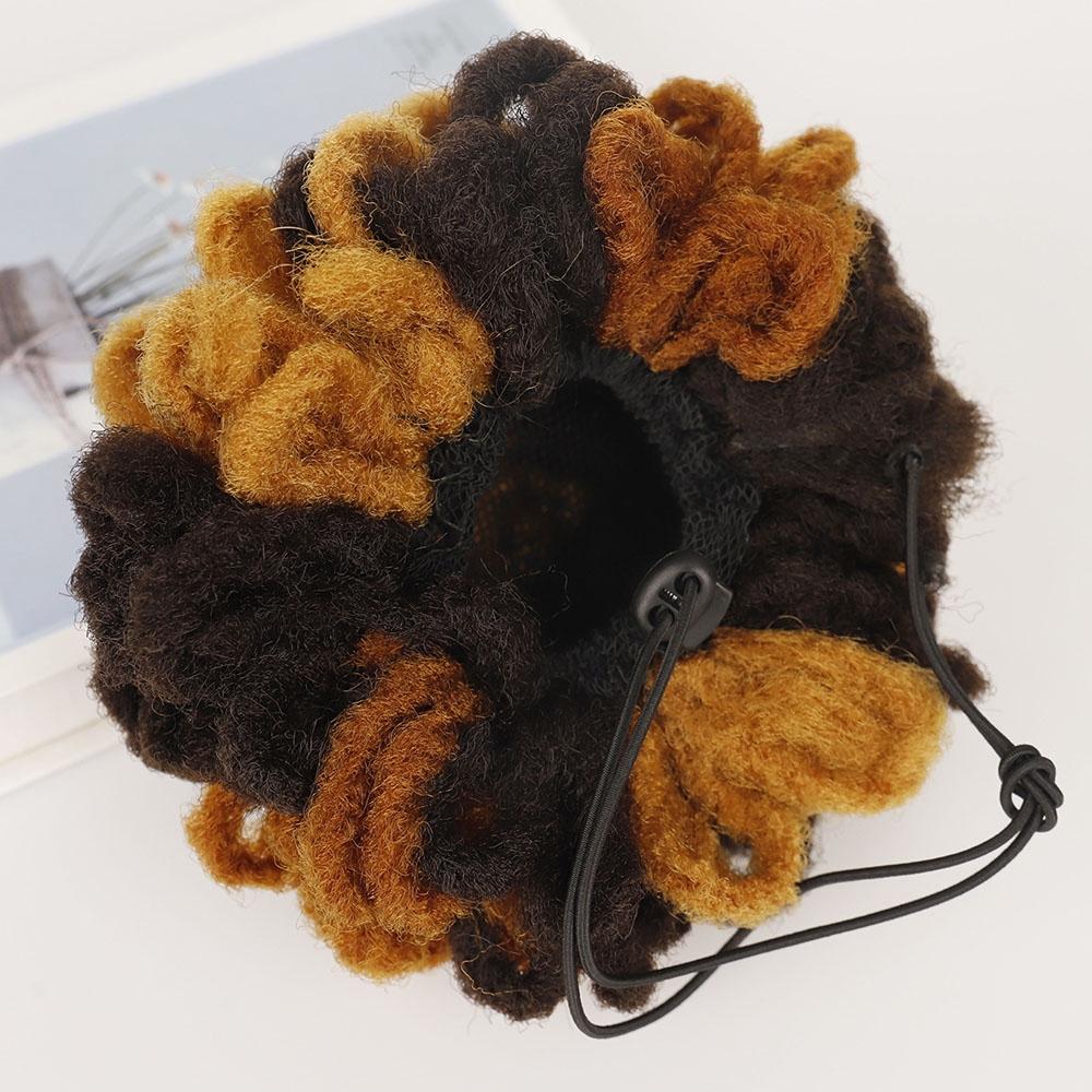 Shaggy Drawstring Dreadlock Hair Bun - 613 Colour-1915198401771868164