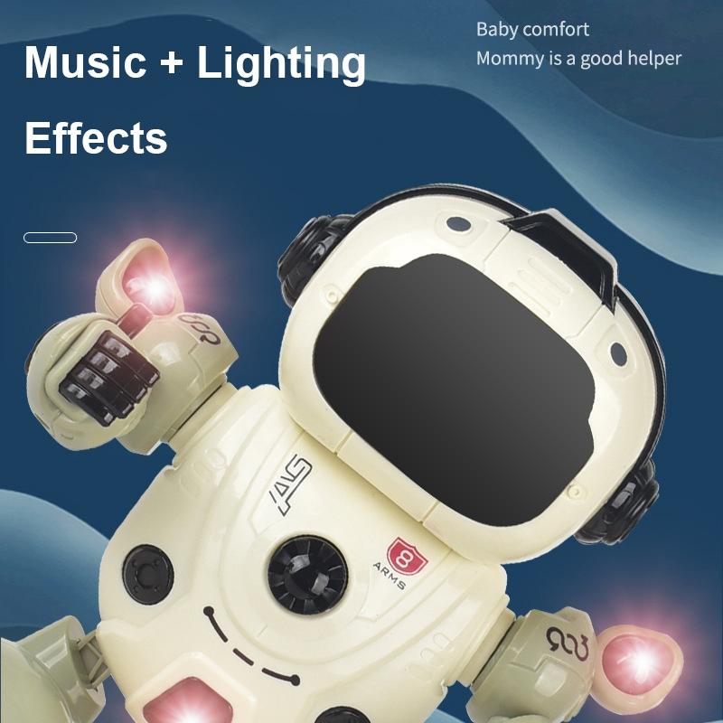 Smart Sound & Light Mechanical Robot Toy - Blue-1915198104475406338