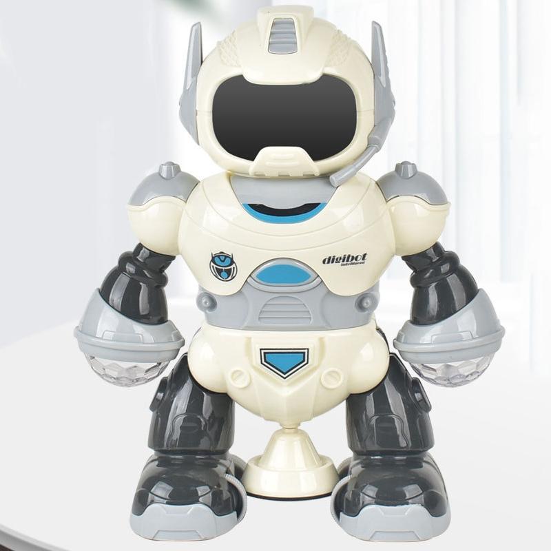Smart Sound & Light Mechanical Robot Toy - Blue 5-1915197863667830790