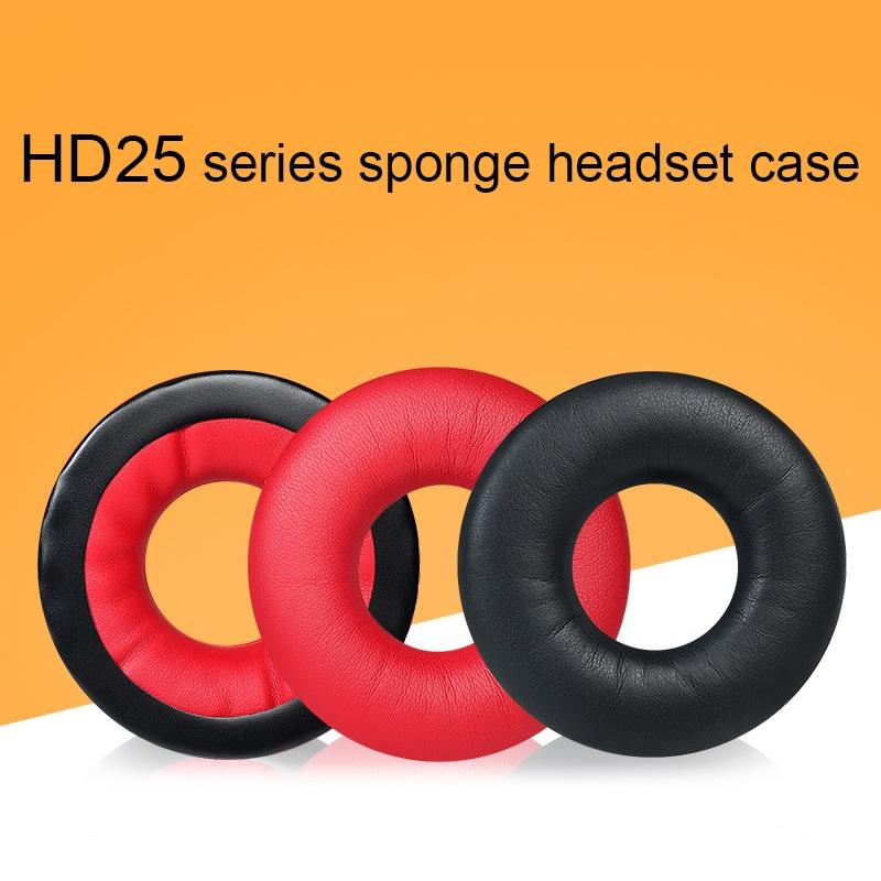 Red Headset Sponge Cover For Sennheiser Hd25 Series - 1 Pair-1969996466403545090