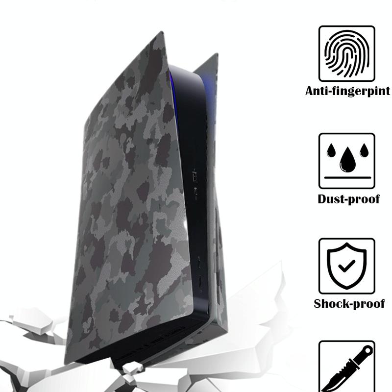 Camouflage Shell Protective Cover For Ps5 Cd-Rom Console-1915198237019607042