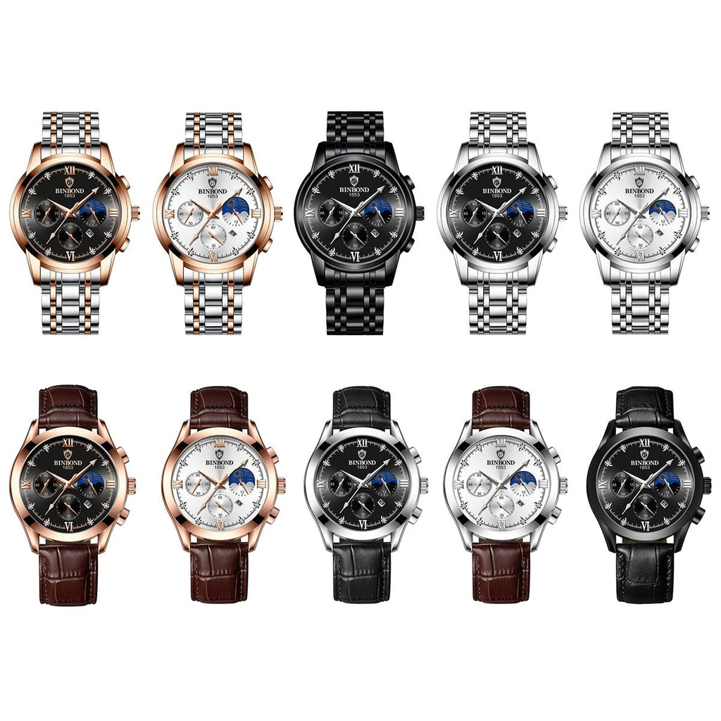 Waterproof Luminous Men Watch With Calendar - 30M-1915197982425354241