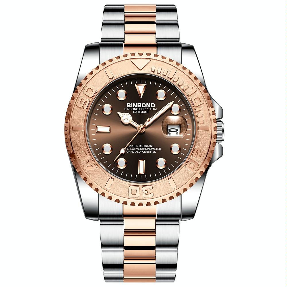 Rose Gold Luminous Quartz Sports Watch - 30M Waterproof-1915198261484982278
