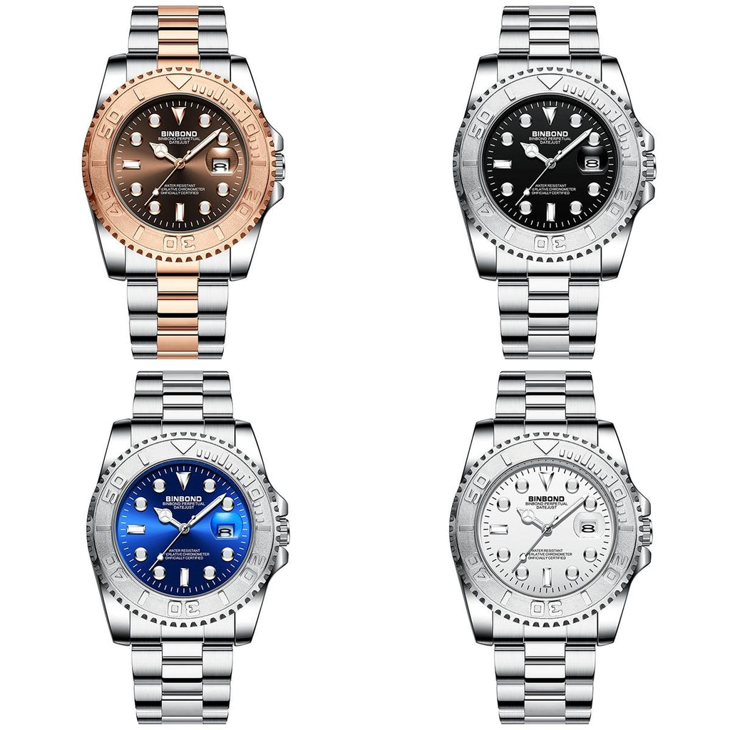 Waterproof Luminous Metal Gear Sports Watch - 30M-1915197788916944897