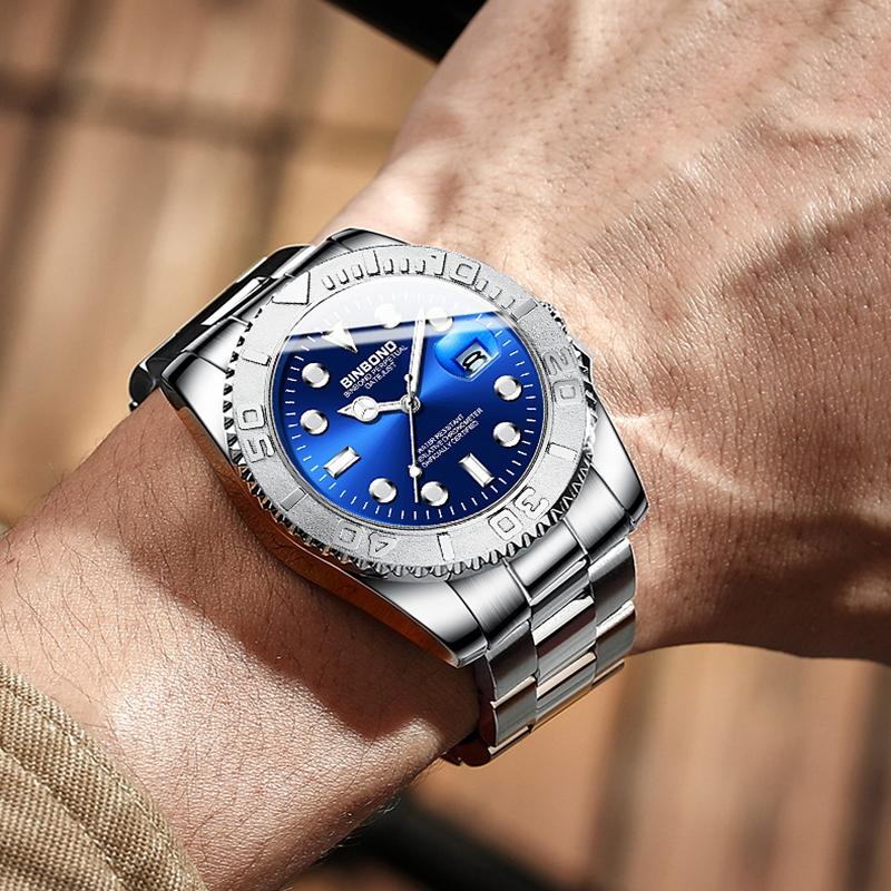 Waterproof Luminous Metal Gear Sports Watch - 30M-1915197788916944901