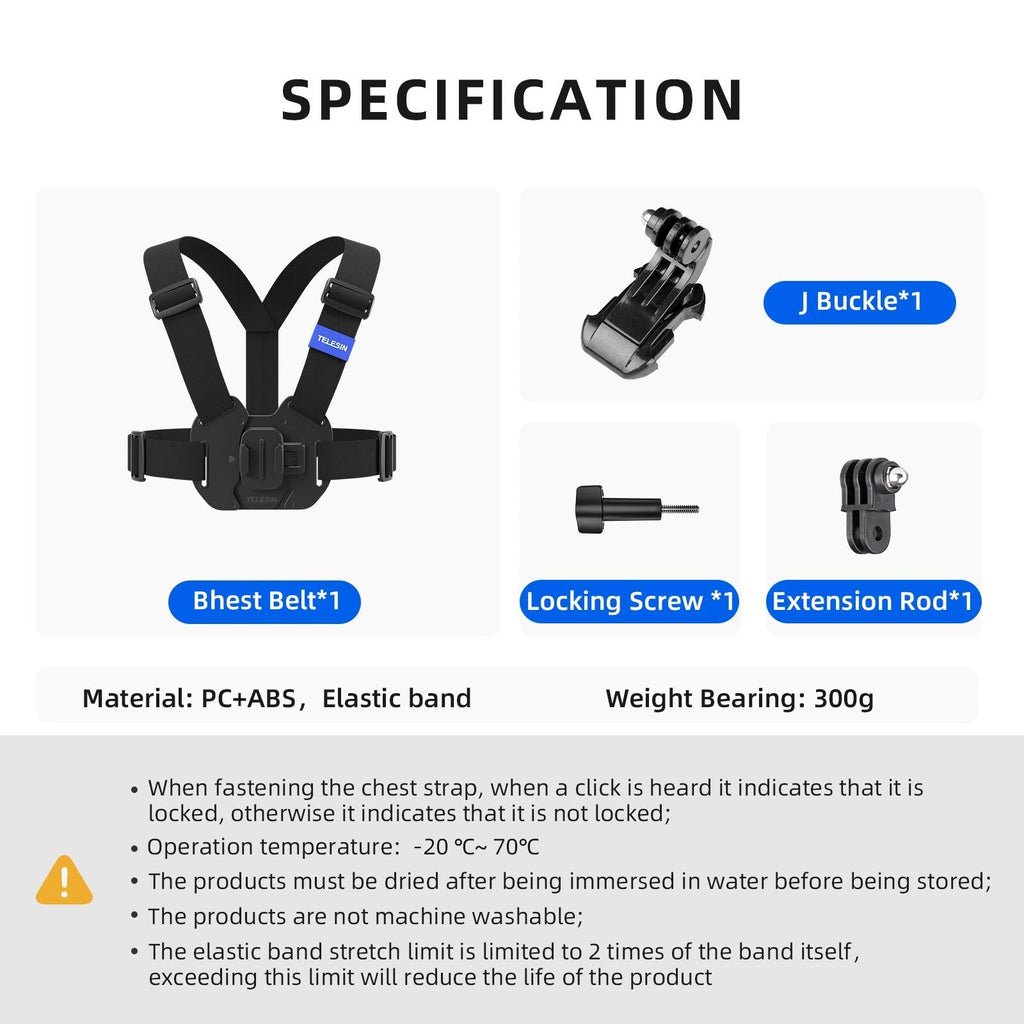 Action Camera Chest Strap Mount Belt-1915198220846370818