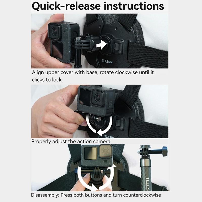 Sports Camera Quick Release Chest Strap - Accessory-1915197846777368579