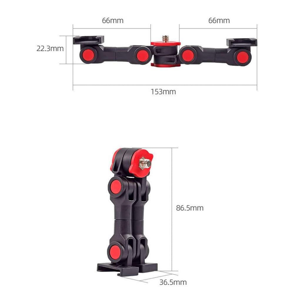 Universal Dual Cold Shoe Mount For Camera And Phone-1915197922933346306