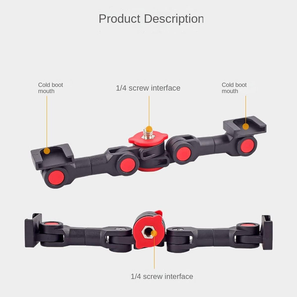 Universal Dual Cold Shoe Mount For Camera And Phone-1915197922933346310