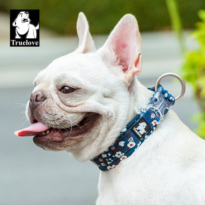 True Love Floral Dog Collar - Blue, 2XS-1962324871648251907
