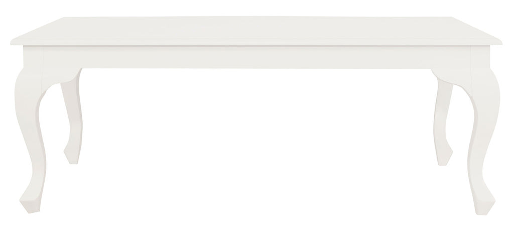 Queen Anne Coffee Table 120 x 70 cm - White