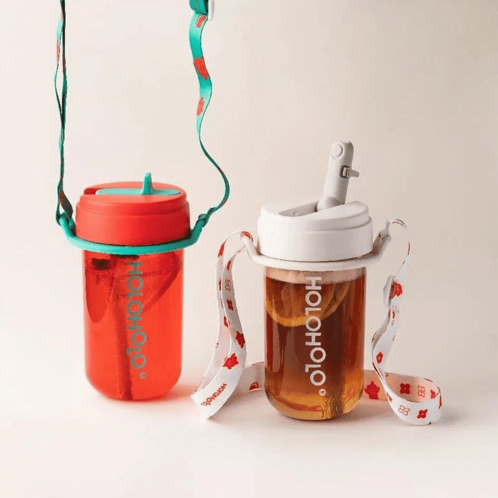 HOLOHOLO Heat-Resistant Reusable Coffee Cup Red 300ml-1954803128486465538