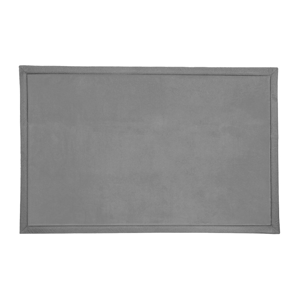 Marlow Coral Velvet Area Rugs Large Mat 120x200cm Grey-1954802461621489664