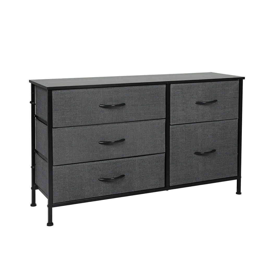 Levede Storage Cabinet Tower Chest Dark Grey-1954802991836041216