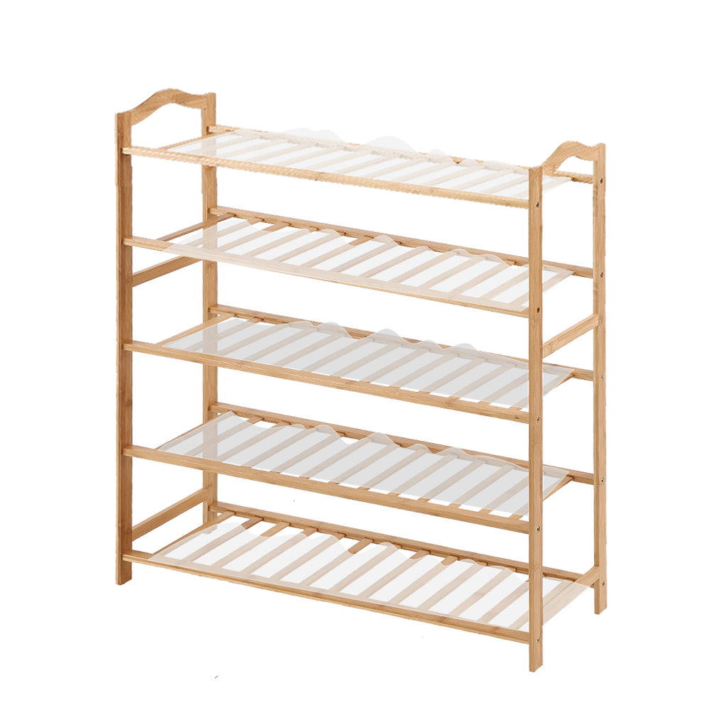 Levede Shoe Rack Bamboo Storage Wooden-1954802689313476608