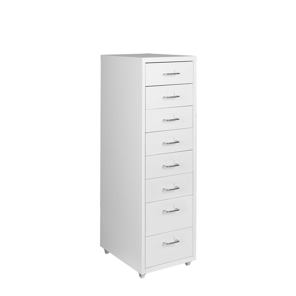 Levede Office Cabinet 8 Drawer Drawers White-1954802725258661888