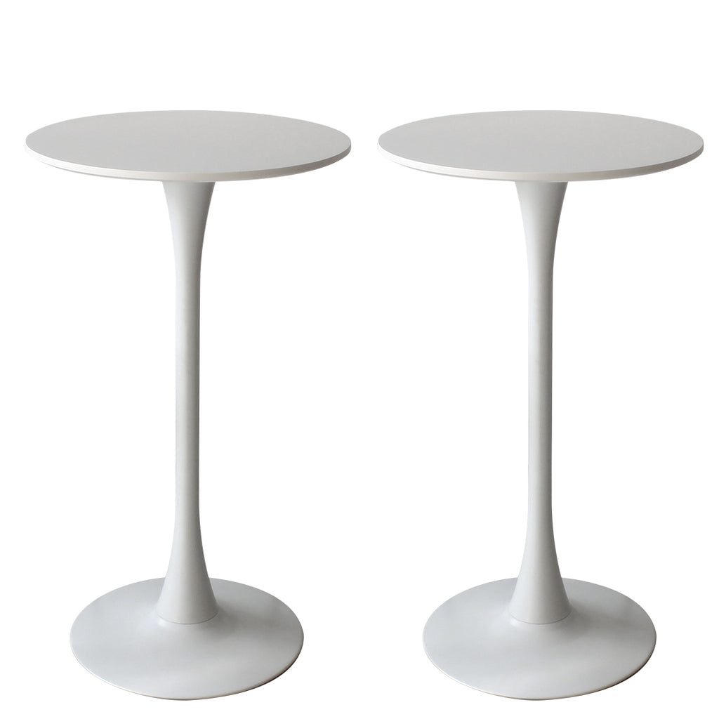 Levede 2x Round Bar Table Pub Tables White-1954802994746888192