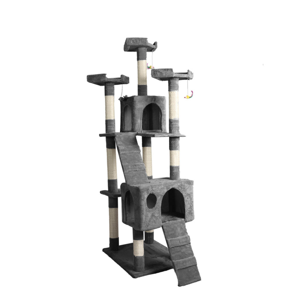 PaWz 184cm Cat Trees Scratching Post Grey-1954802765565923328
