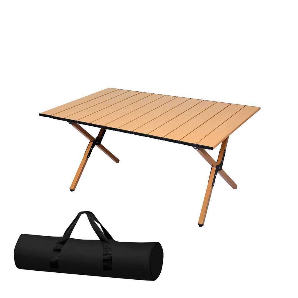 Levede Folding Camping Table Portable Oak-1954802883501363200