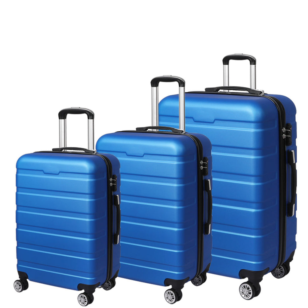 Slimbridge 3PC Luggage sets Suitcase Blue-1954802816736432128
