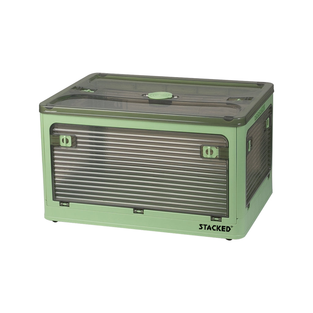 55L Storage Boxes Stackable Container M Green Medium-1954802600150962176