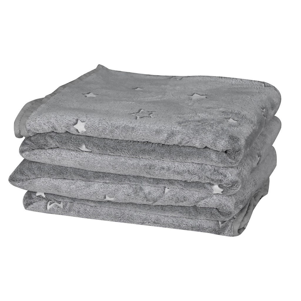 DreamZ 3x3M Large Oversized Blanket Grey Star-1954802942217424896