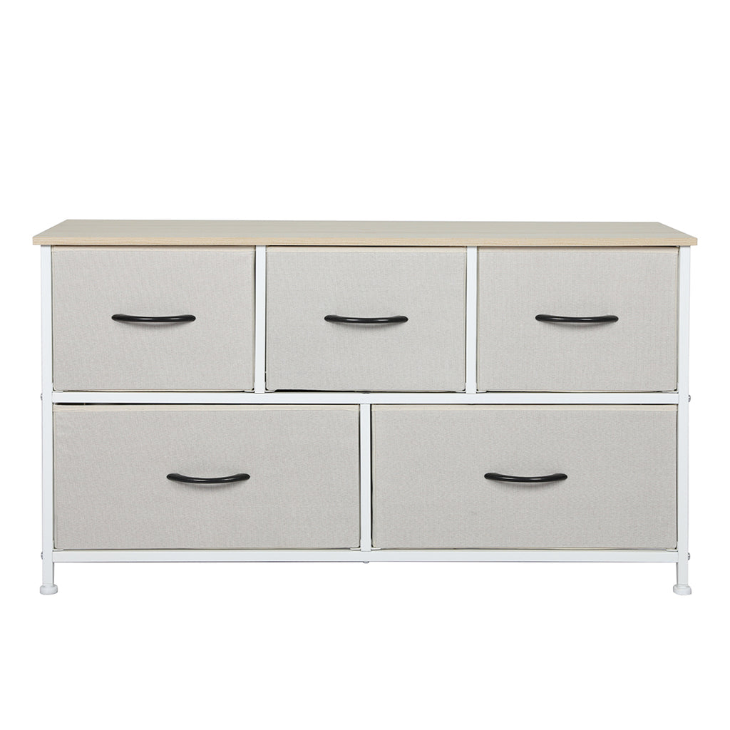 Levede Storage Cabinet Tower Chest Beige-1954802982222696449