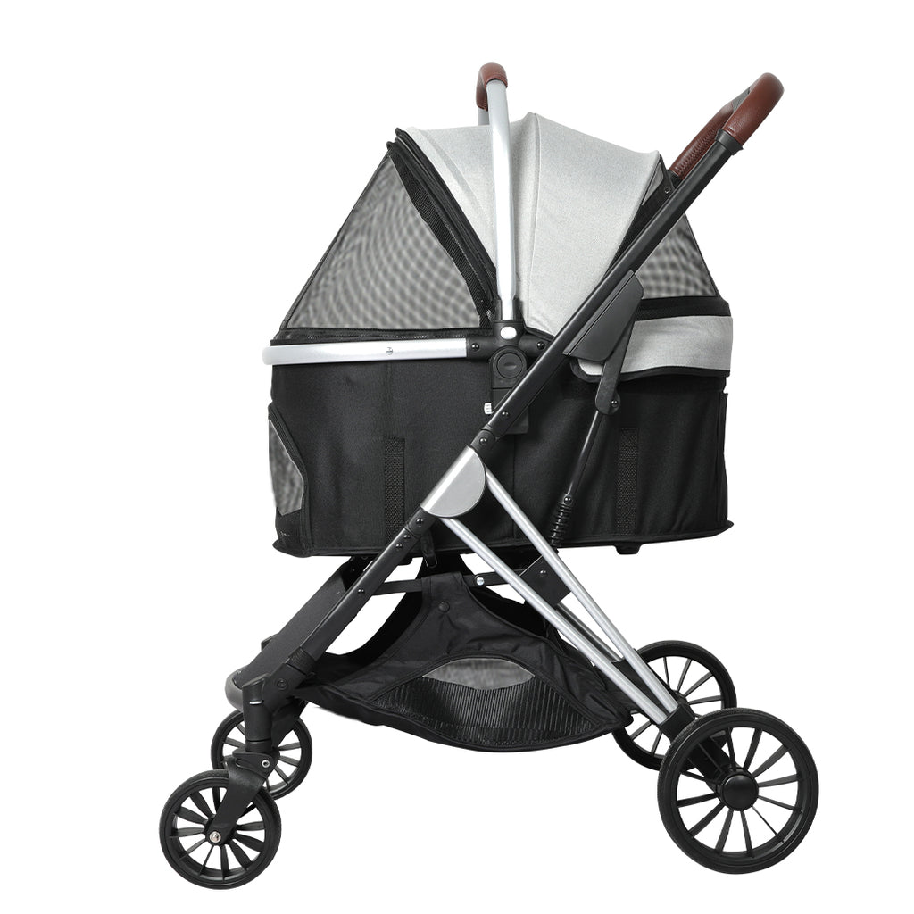 PaWz 4 Wheels Pet Stroller Dog Cat Pram-1954802607813955585