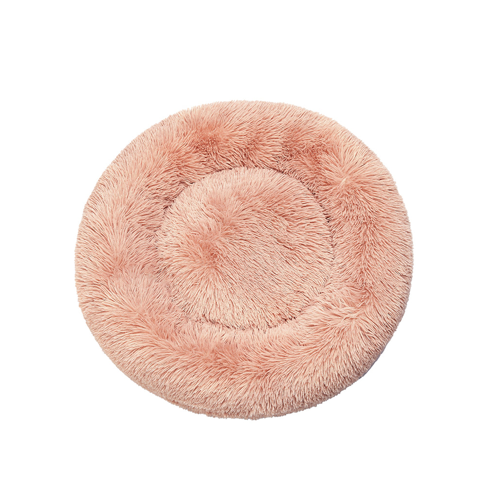 PaWz Pet Bed Cat Dog Donut Nest Calming S Pink Small-1954802761468088321