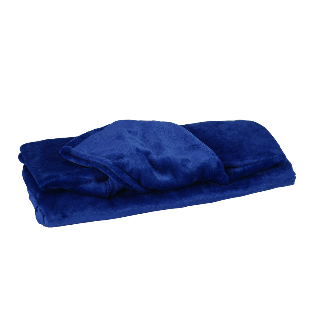 DreamZ Blanket Hoodie Adult Sweatshirt Navy Blue-1954802941210791937